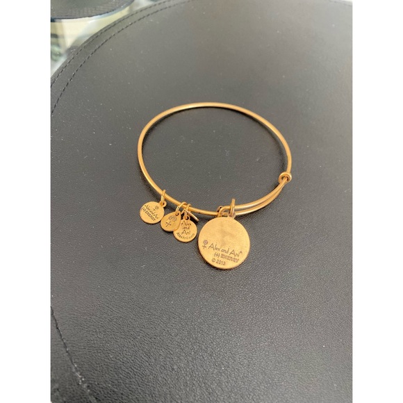 Alex and Ani / Gold Aquarius Charm Bangle - Picture 3 of 3